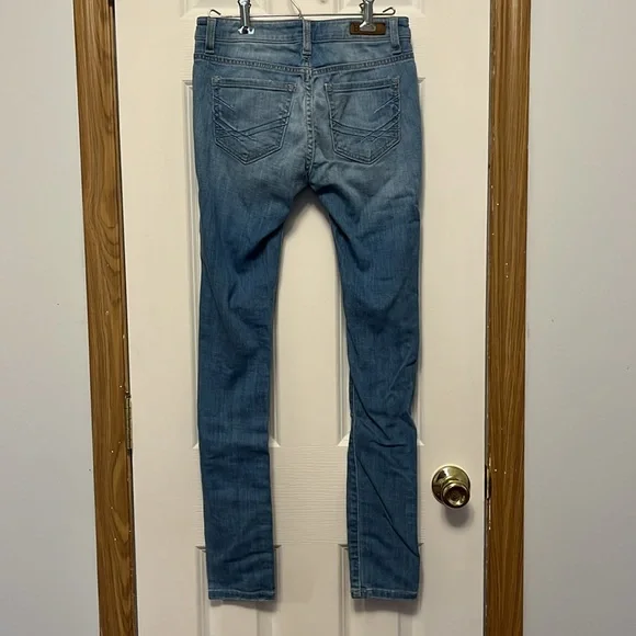 Light-Medium Wash Skinny Jeans - Picture 2 of 2